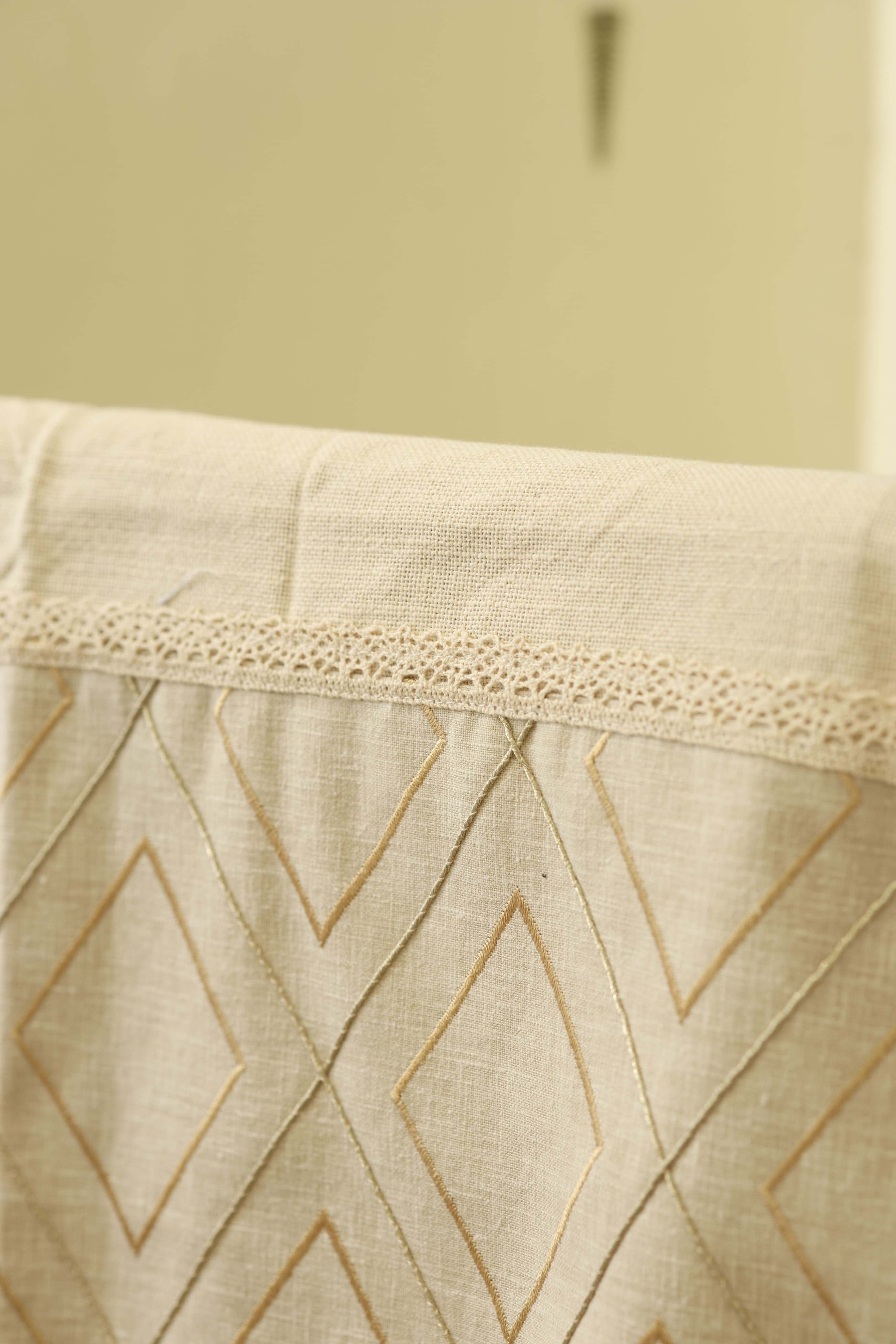 Premium embroidery designer Chair / sofa back - 3+1+1 set