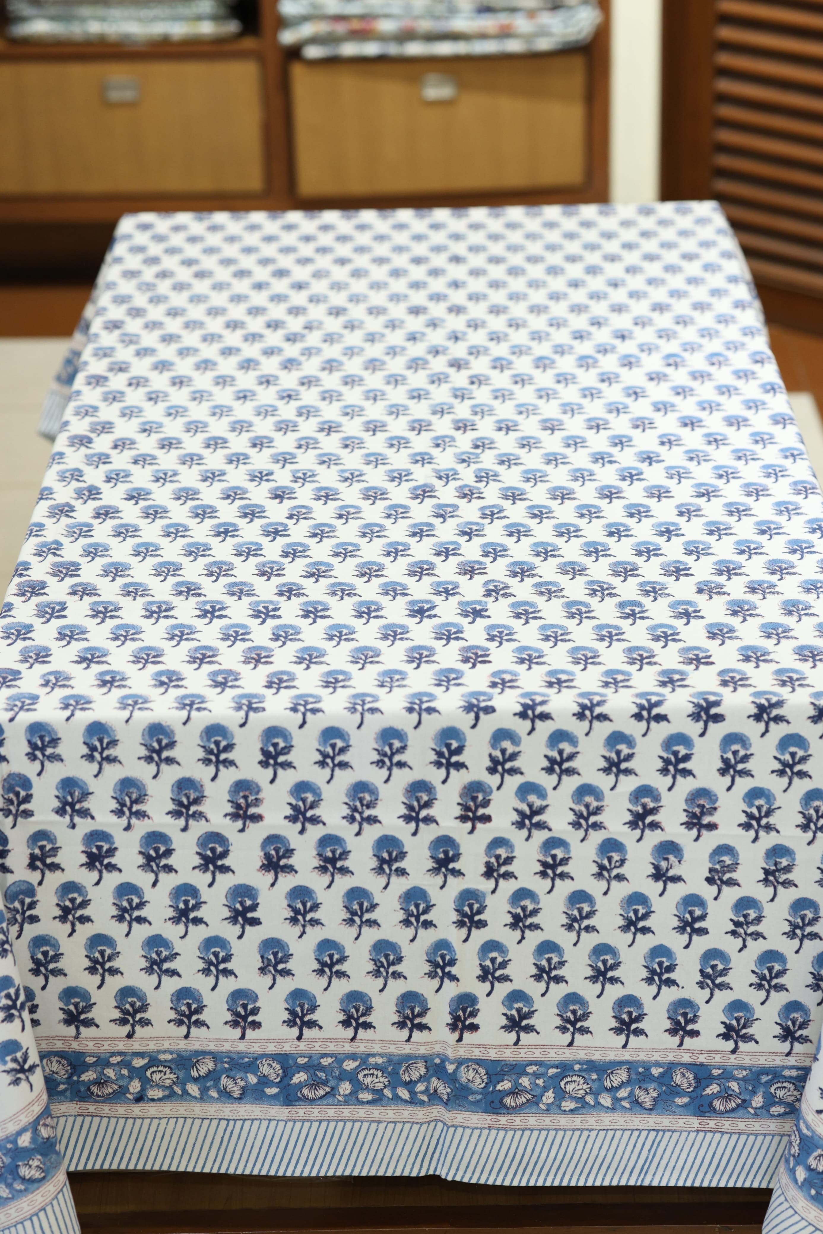 Table cloths - 8 seater Handblock printed canvas