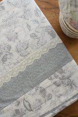 Bedsheets - Premium King cotton lace bedsheets majestic