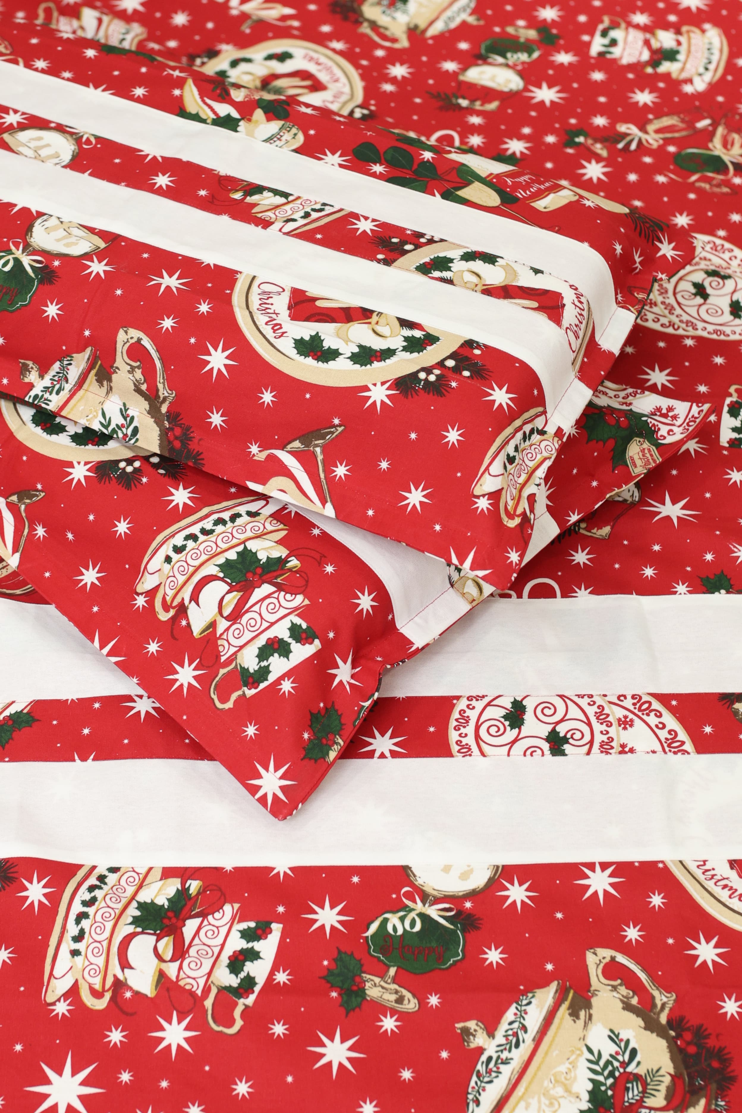 Queen Size Christmas Theme Bedsheet Set - Xmas Edition