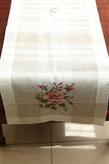 Table Runner - Cross stitch embroidery / Table centre