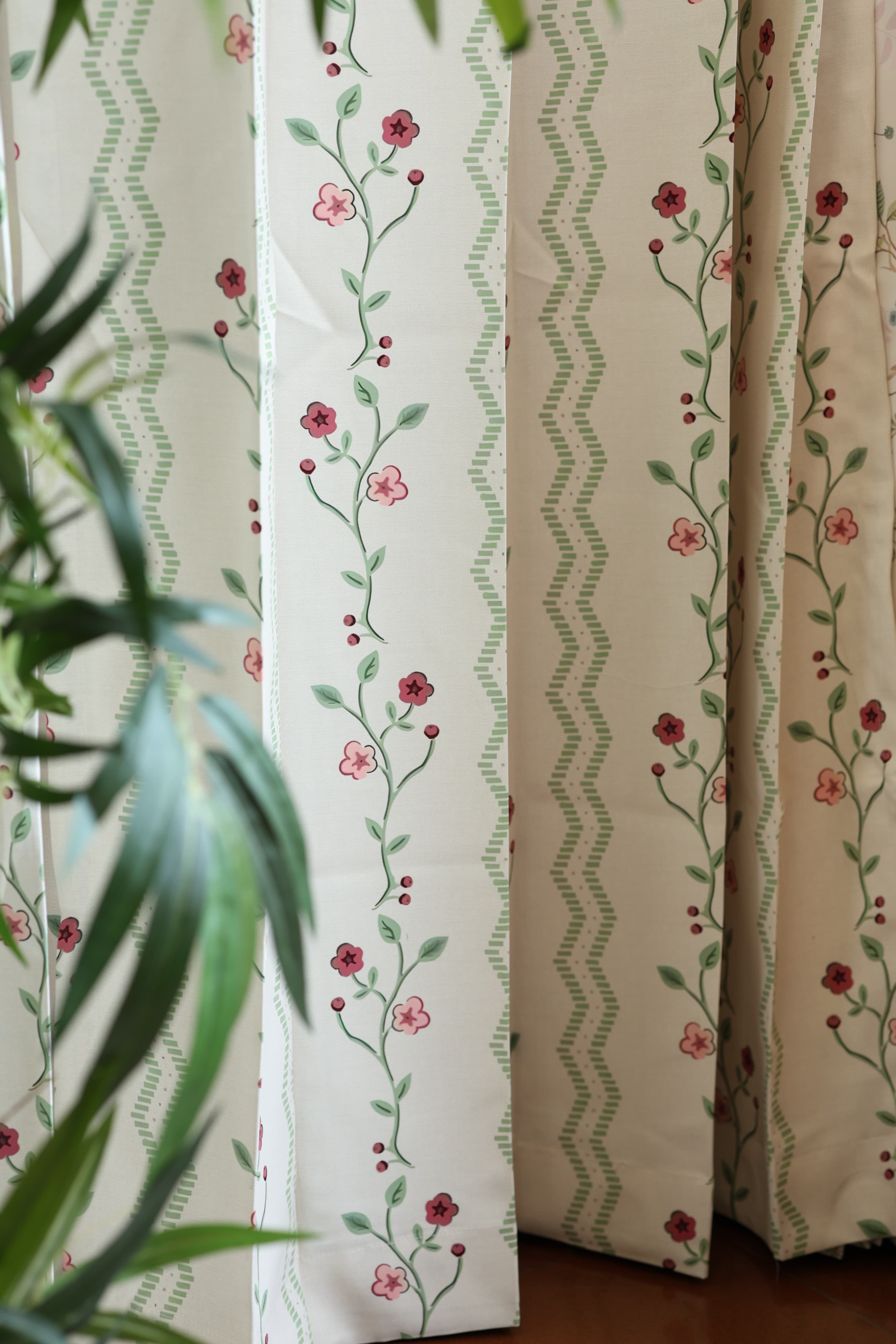 E4 Curtains - English Floral series opaque curtains