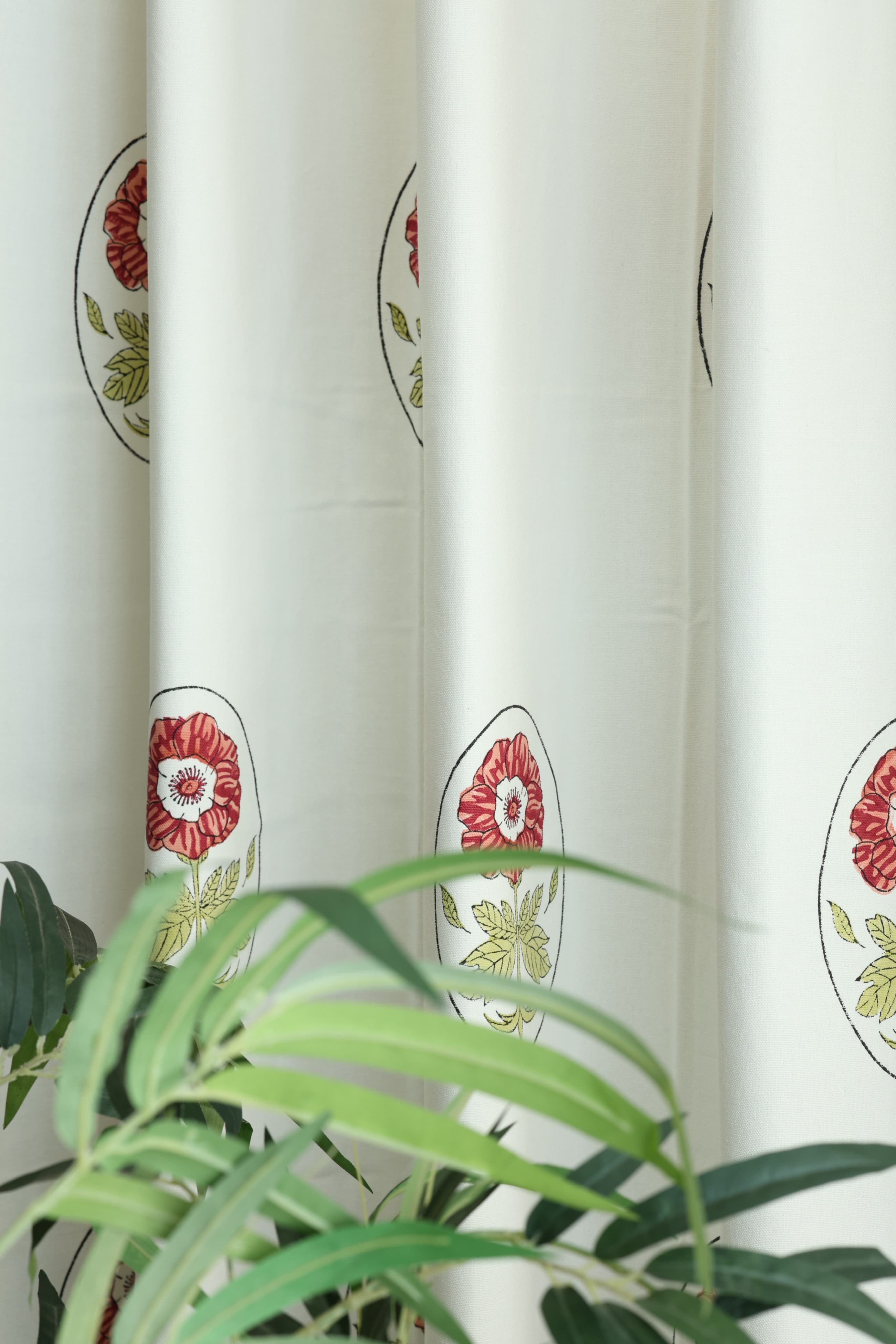 Curtains - Handblock printed curtains base