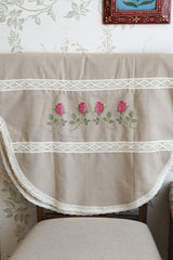 Chair / sofa back - cross stitch embroidery 3+2
