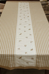 Table cloth - Check embroidery
