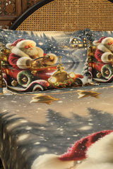Christmas 7D Panel Print King Size Bedsheet Set - Xmas edition