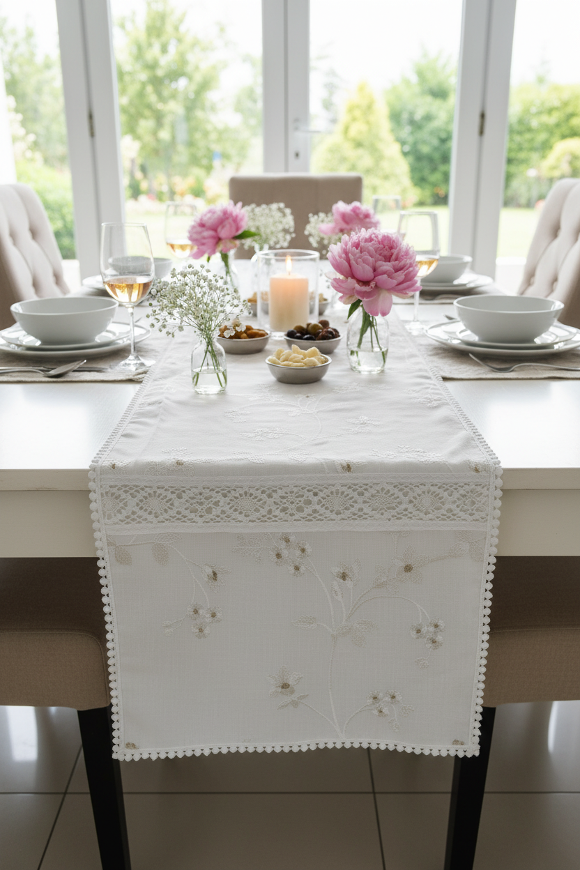Table Runners - premium embroidery runners 8 seater