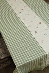 Table cloth - Check embroidery