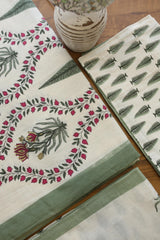 Bedsheets - Handblock queen rajwada print bedsheets