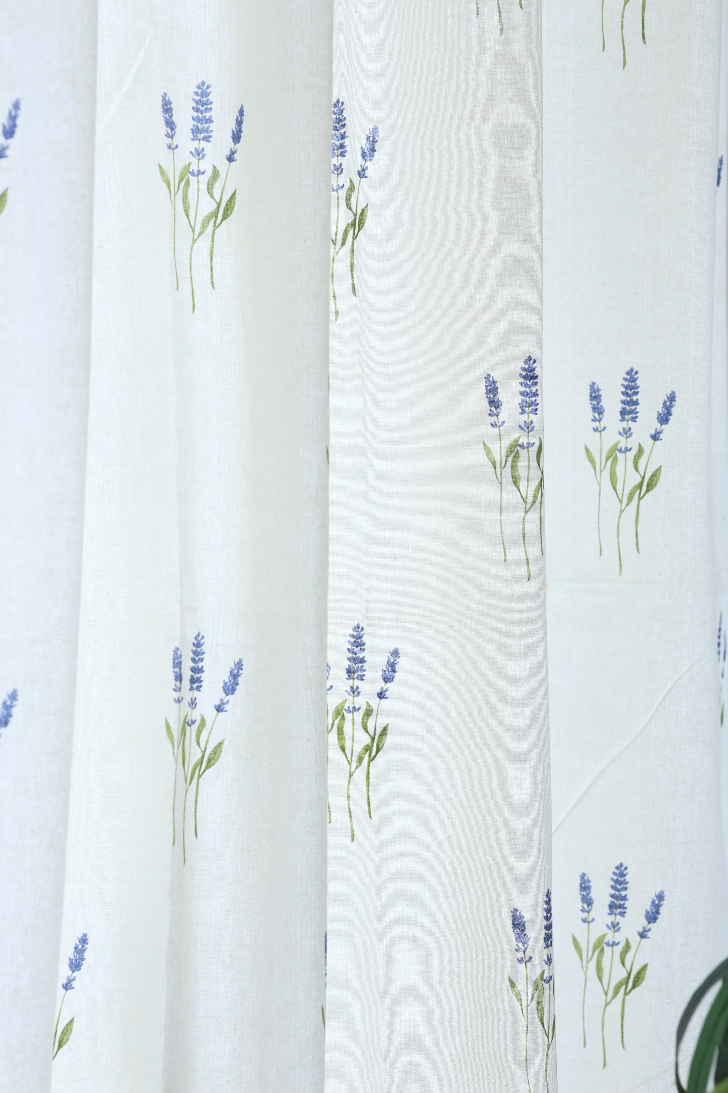 Curtains - Opaque floral curtains off white base meadow