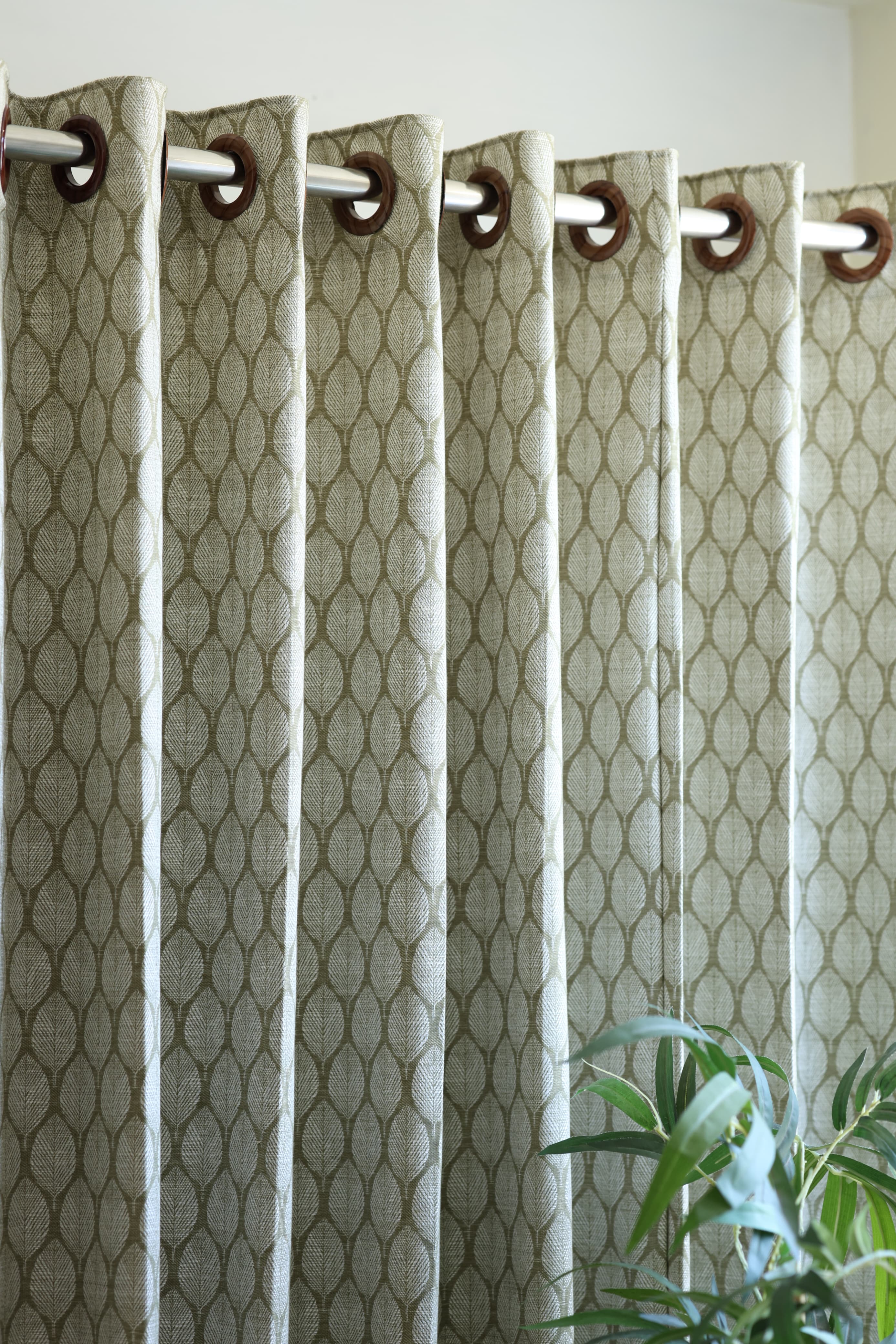 Curtains - Jacquard Opaque self printed  curtains