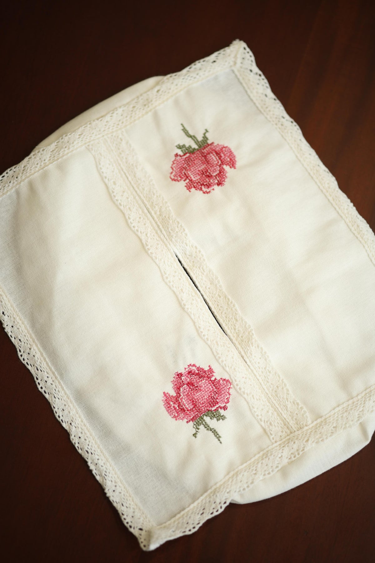 Tissue box covers - Dd cross stitch embroidery