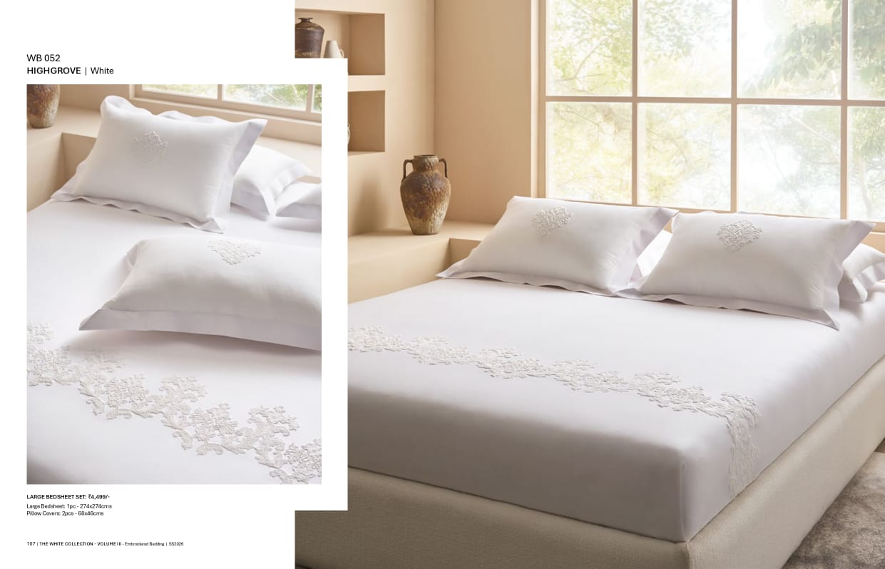 Bedsheets - King Premium machine embroidery bedsheets Sansaar