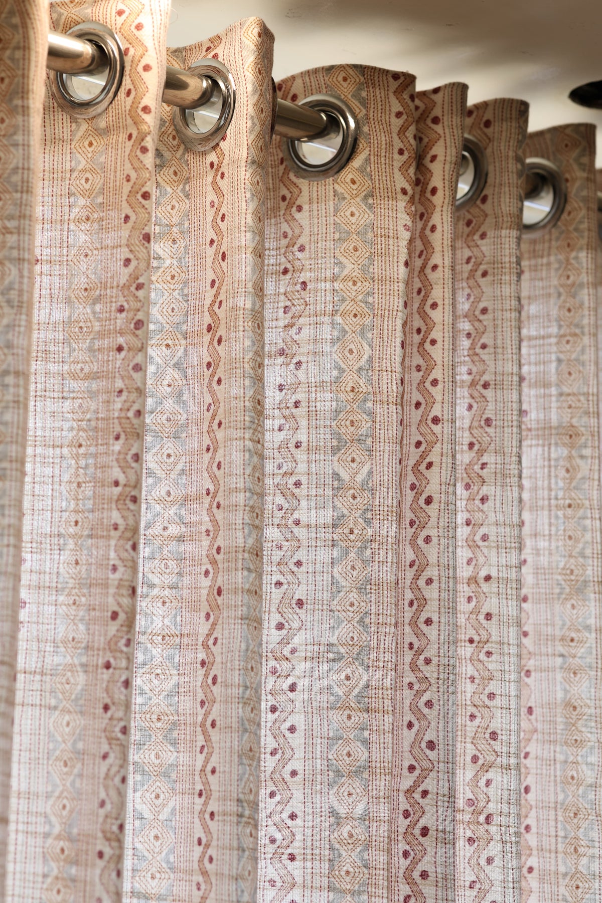 Curtains - Premium kantha print floral opaque curtains prebooking