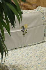 King Size Premium Machine Embroidery Bedsheet Set with 2 Pillow Covers (108x108")