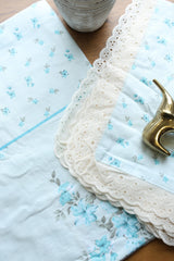 Bedsheets - Queen soft cotton lace bedsheets flora & lace