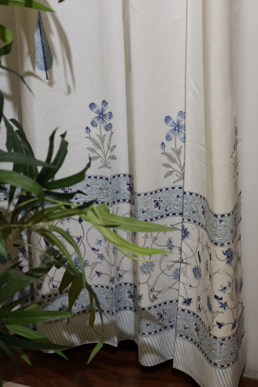 Curtains - Handblock printed curtains Diwali sale