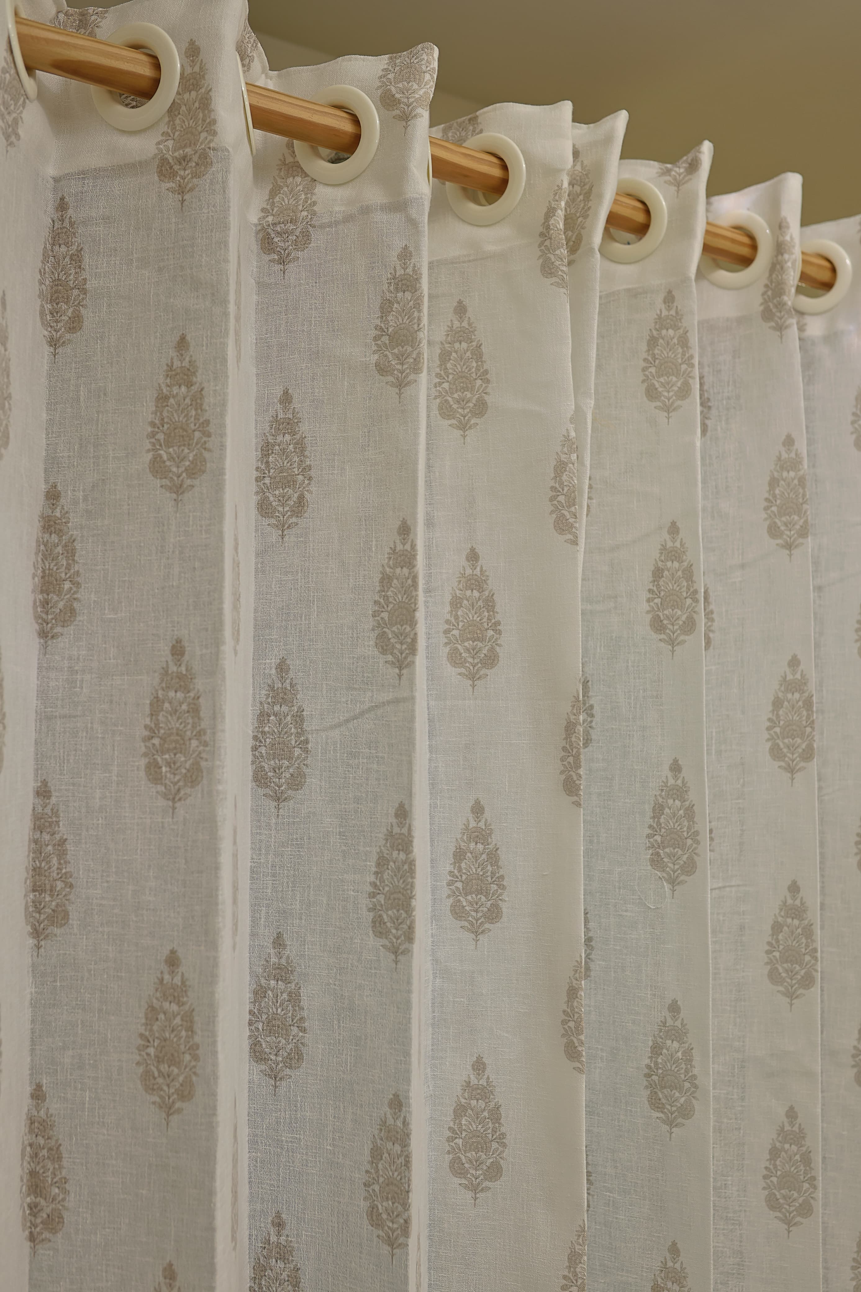 Curtain-Self printed semi transparent