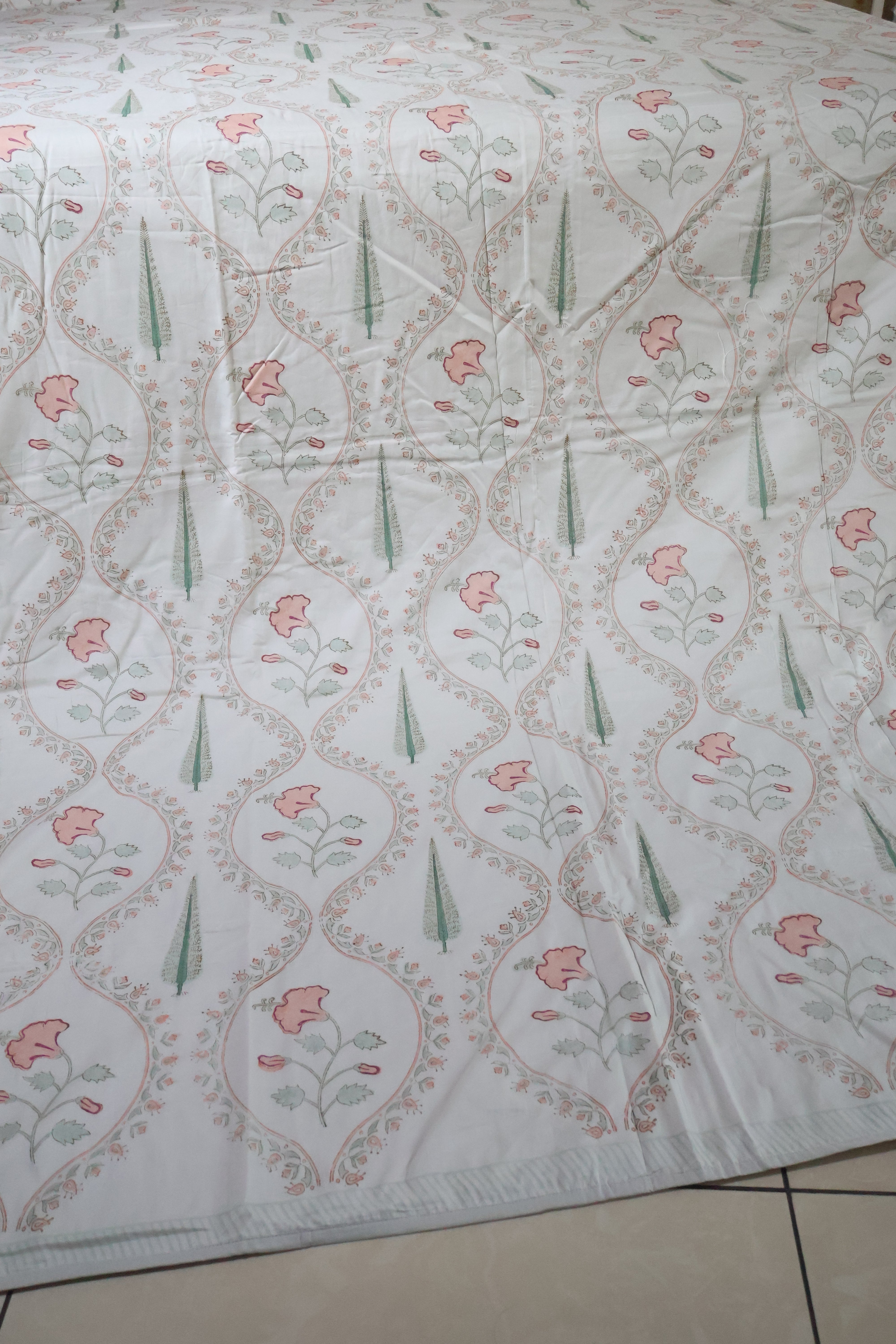 Double dohar / Blanket - Mughal handblock print