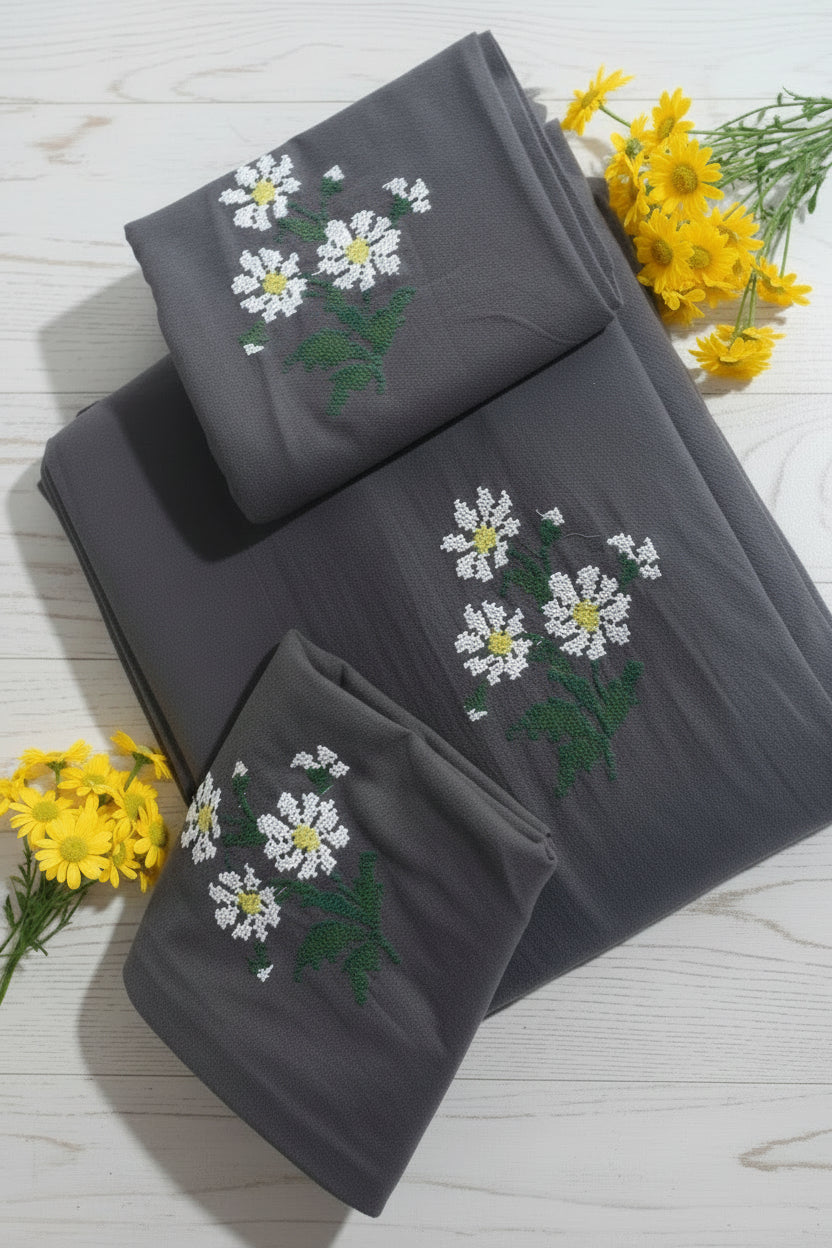 Bedsheets - Queen cross stitch embroidery bedsheets