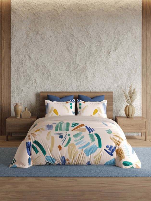 Bedsheets - King premium soft cotton bedsheet Digital Print DD (Radiance)