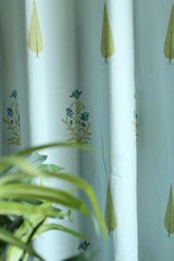 Curtains - Blue Handblock curtains