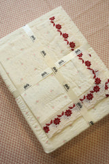 Bedsheets - Premium King soft cotton lace bedsheets majestic