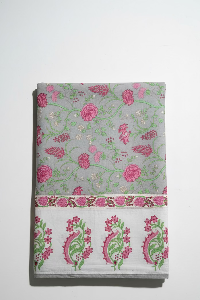 Bedsheets - Handblock queen rajwada print bedsheets