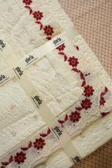 Bedsheets - Premium King soft cotton lace bedsheets majestic
