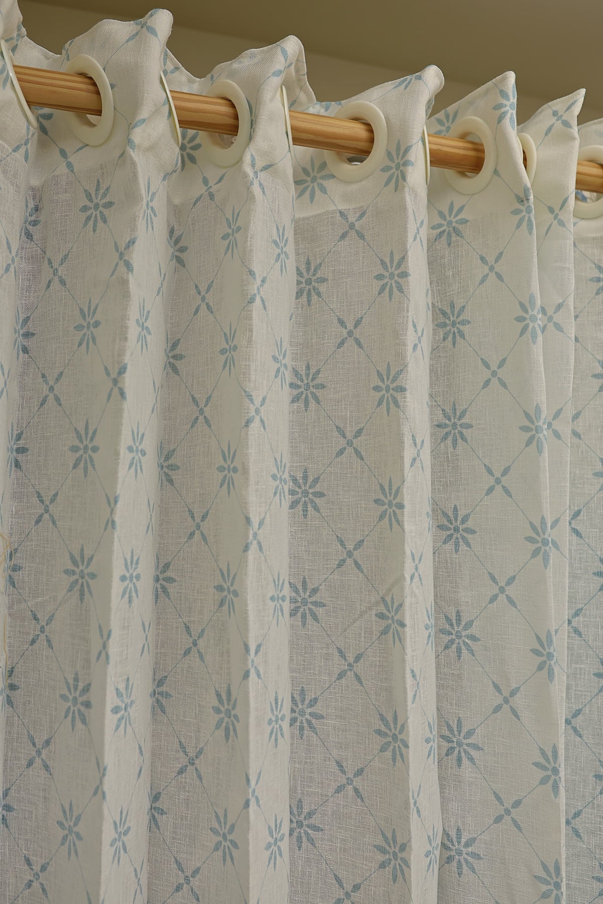 Curtain-Self printed semi transparent