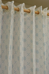 Curtain-Self printed semi transparent