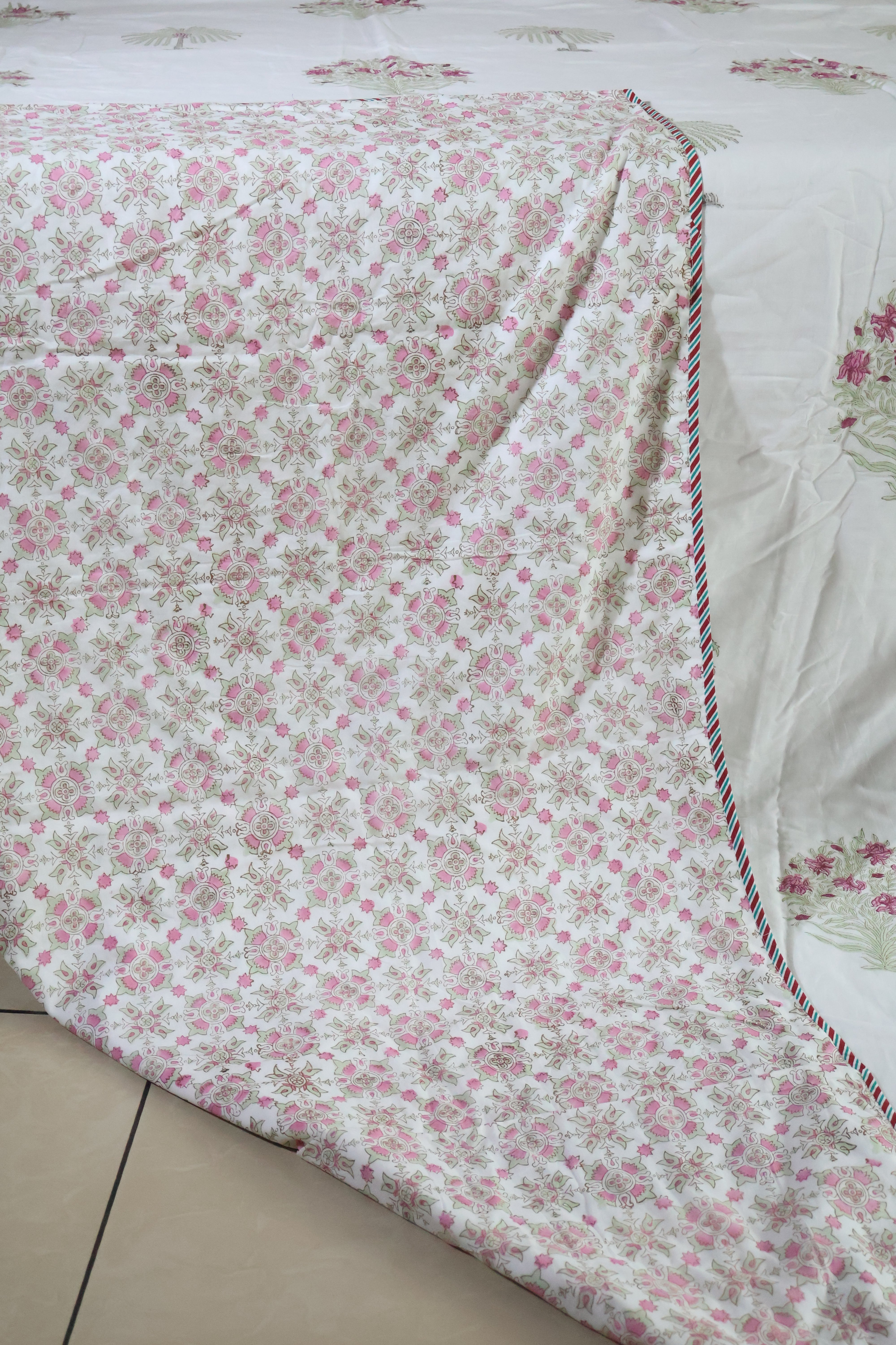 Double dohar / Blanket - Mughal handblock print
