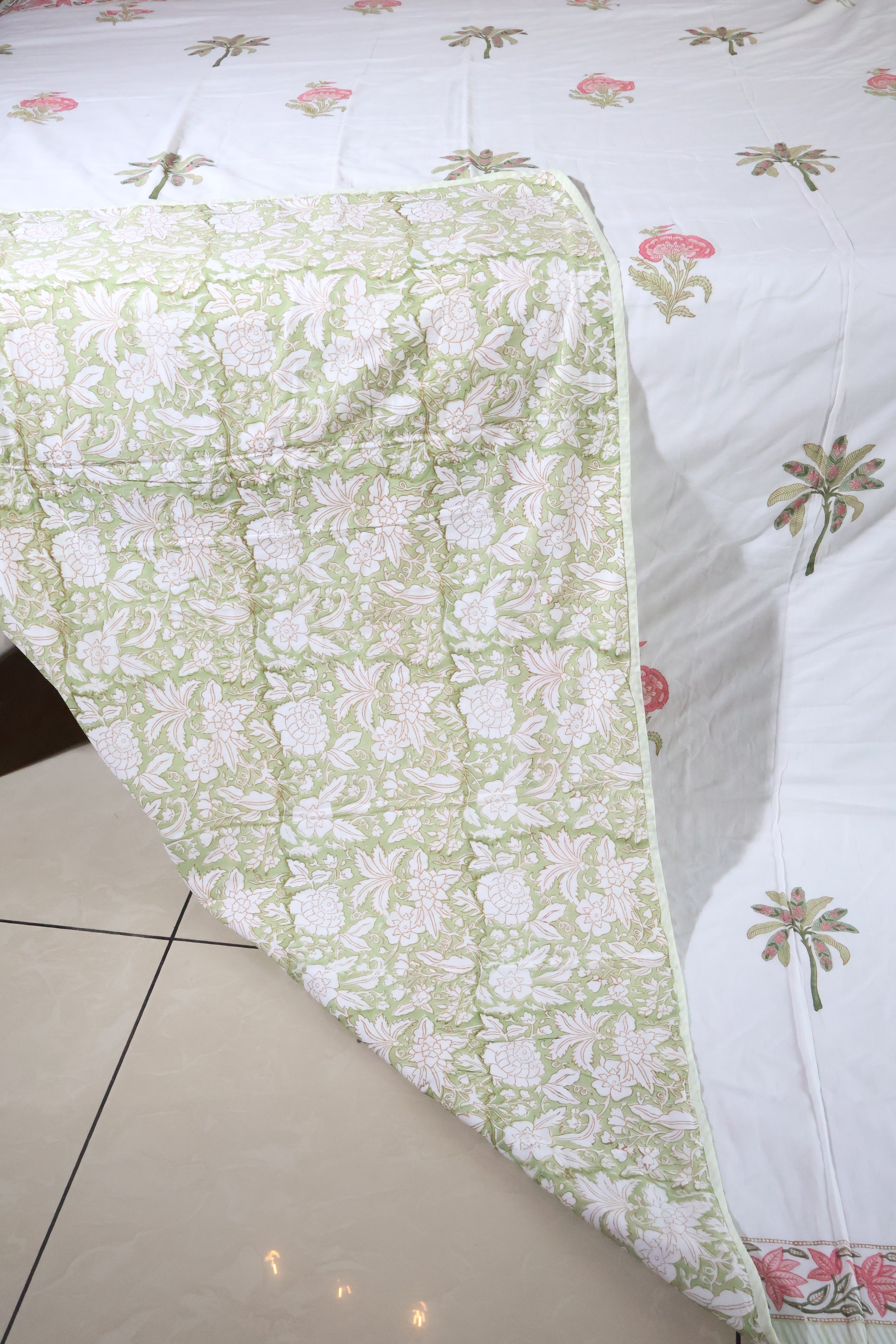 Double dohar / Blanket - Mughal handblock print