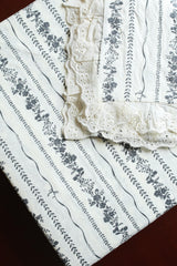 Bedsheets - Premium King soft cotton lace bedsheets majestic