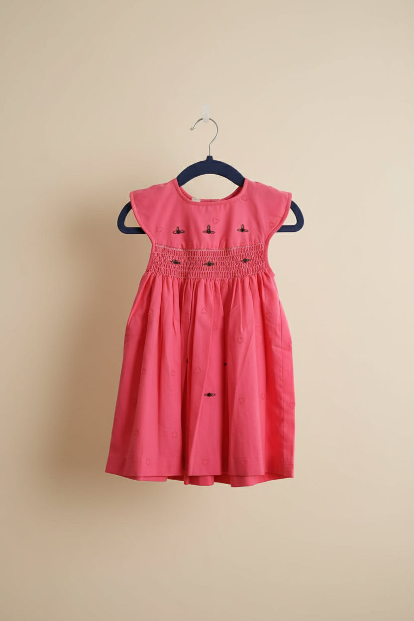 Kids smocked dress 12-18 months - Xmas collection