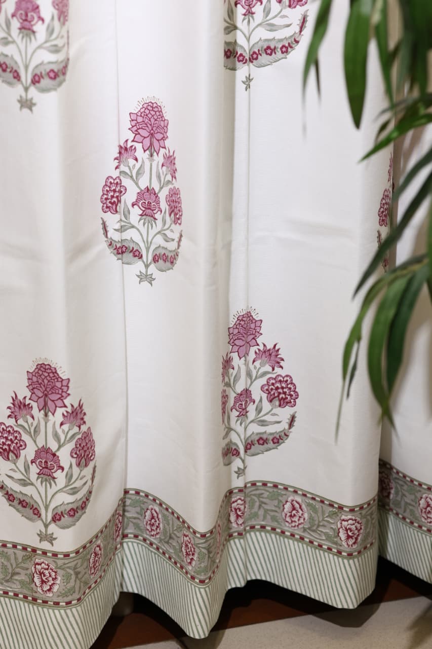 Curtains - Handblock printed curtains Diwali sale