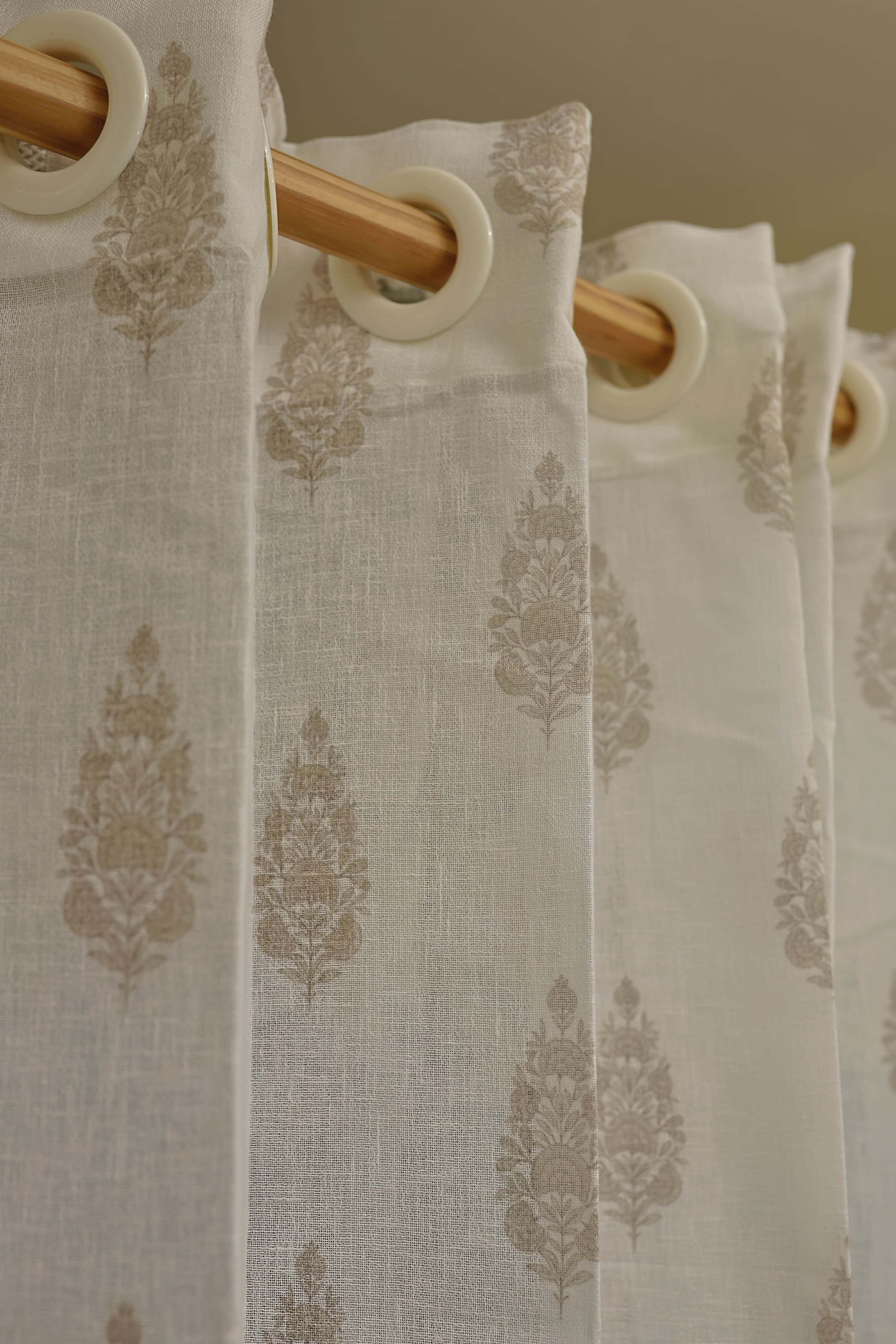 Curtain-Self printed semi transparent