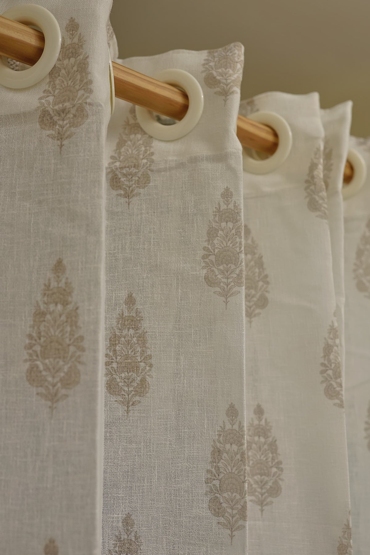 Curtain-Self printed semi transparent