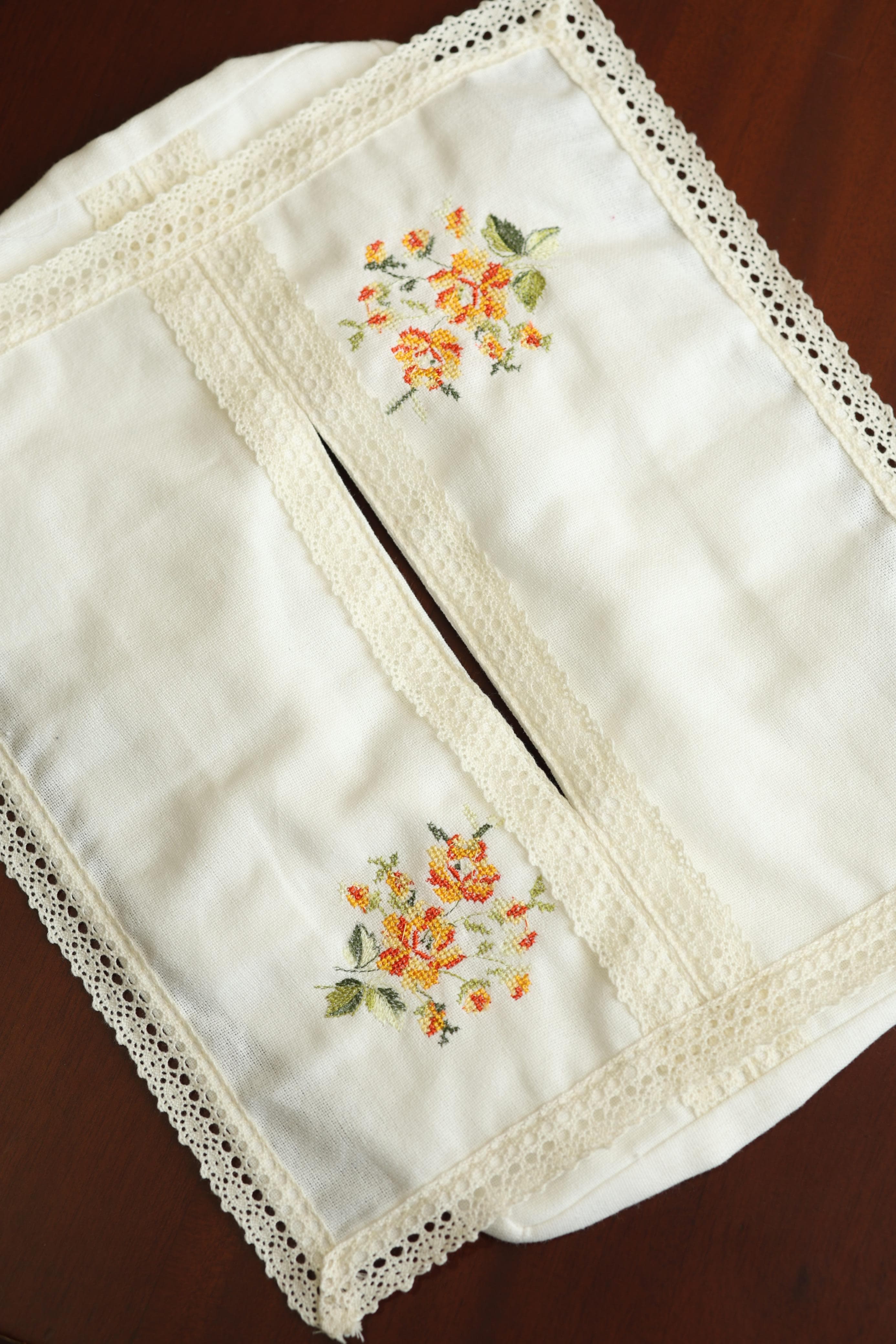 Tissue box covers - Dd cross stitch embroidery
