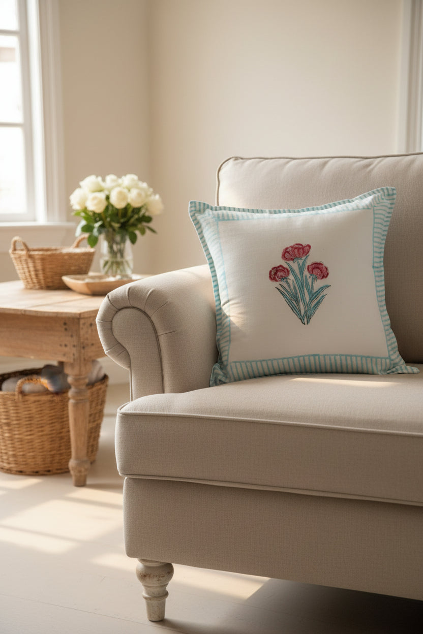 Cushion Cover | Handblock Cushion Covers 16*16 inches