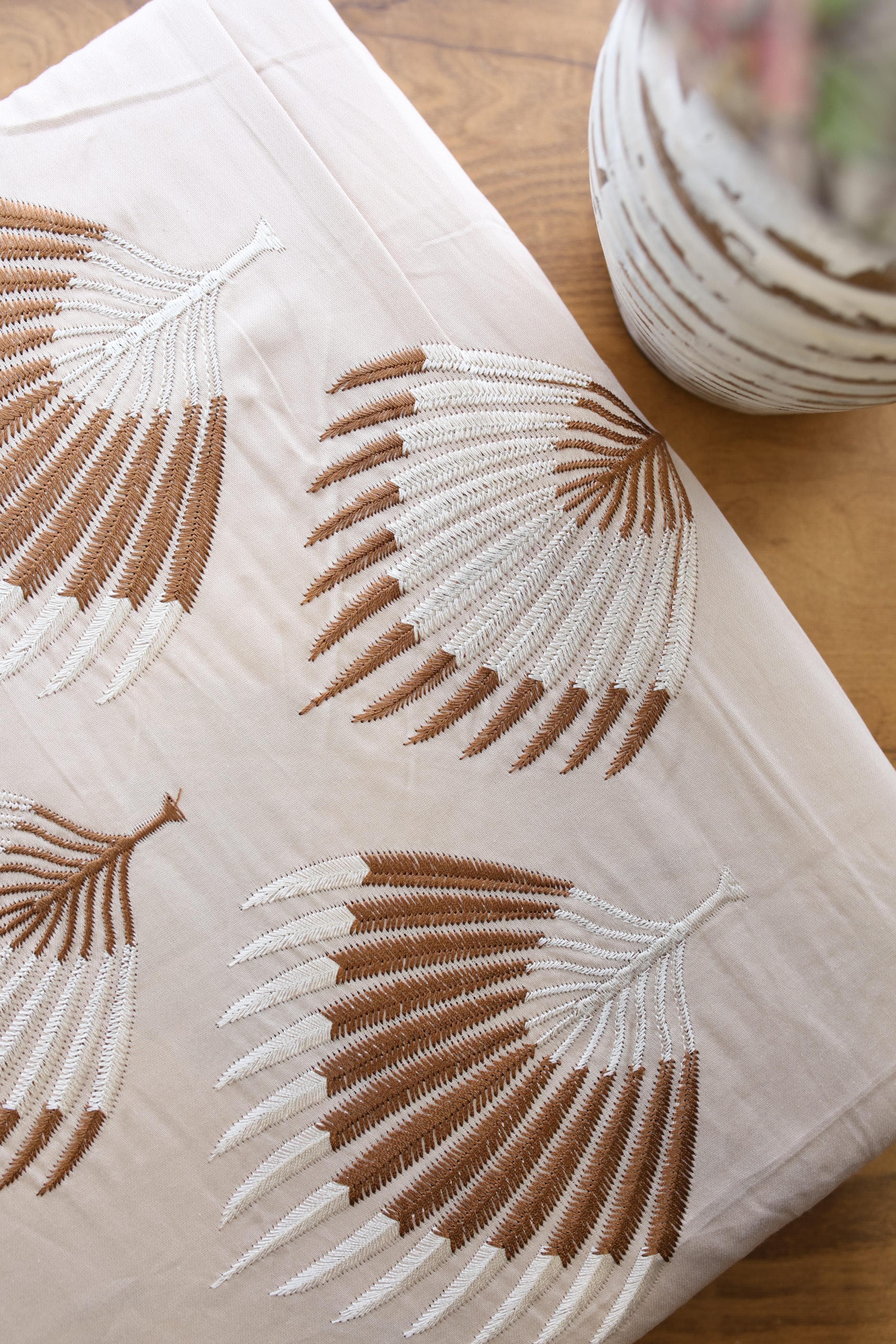 Bedsheets - Premium King Machine embroidery Soft cotton bedsheets