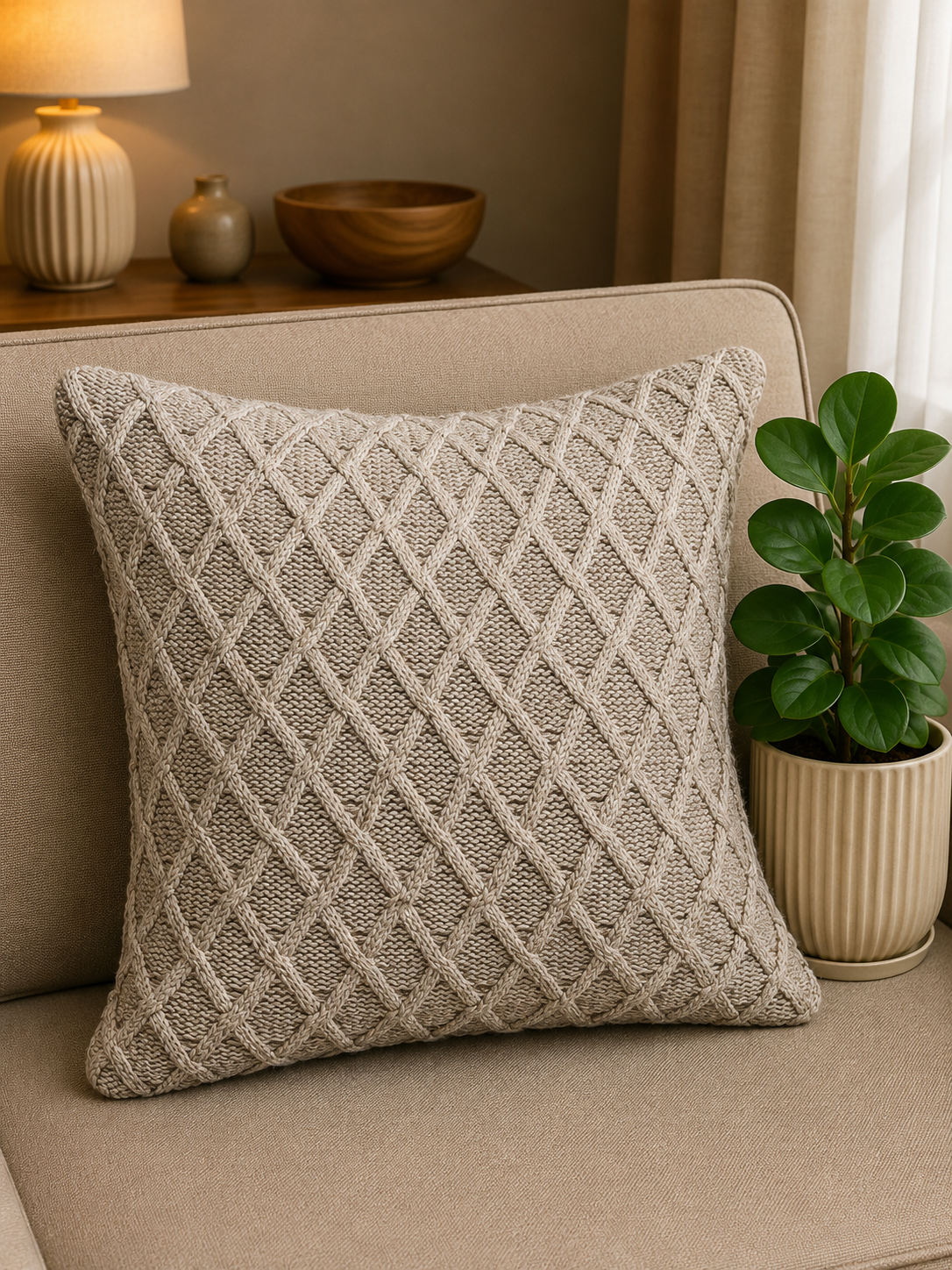 Pluchi - cushion cover (Oatmeal)
