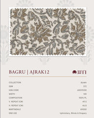 Upholstery fabrics -Ajrakh(Bagru)