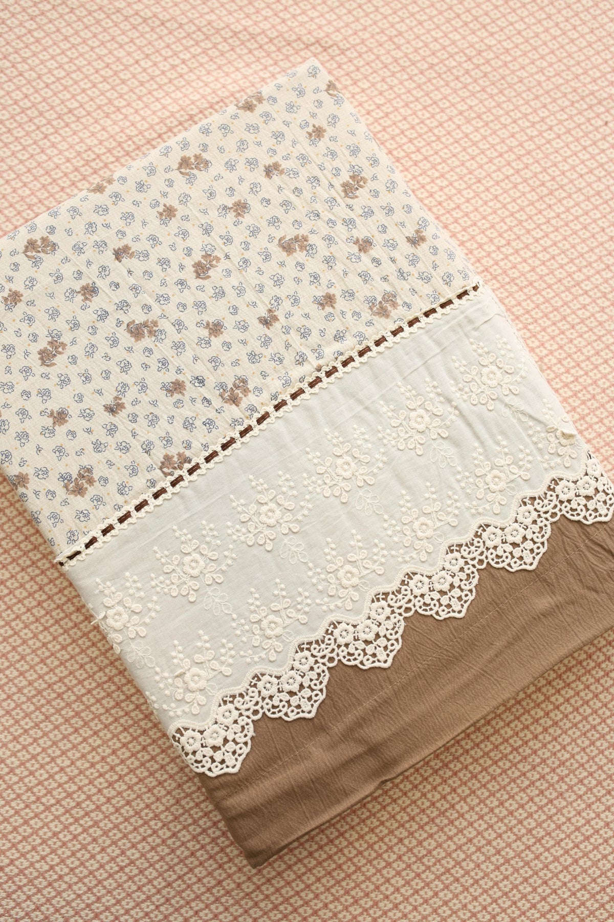 Bedsheets - Premium King soft cotton lace bedsheets majestic