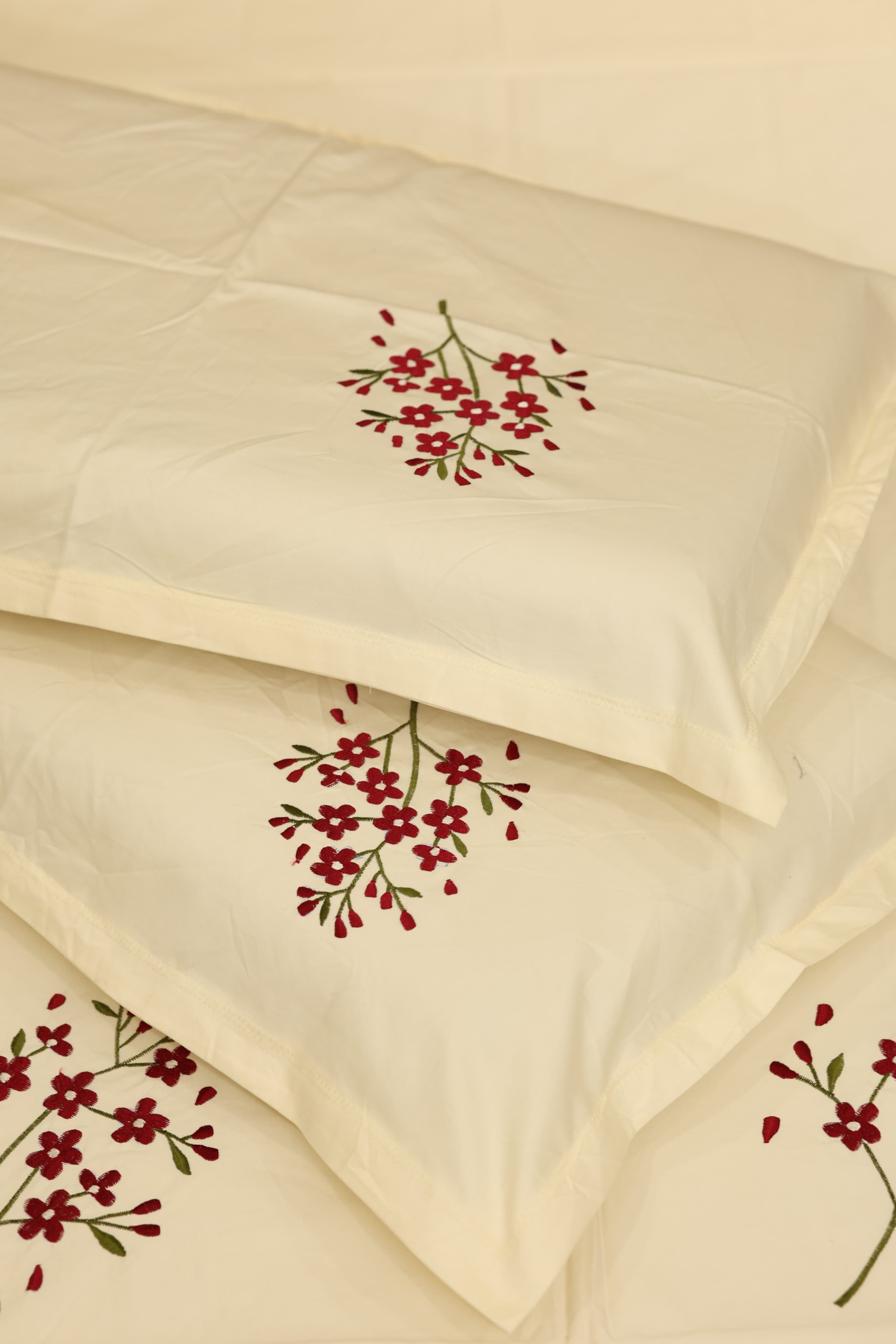 Bedsheets - King Premium Machine embroidery bedsheets MEK
