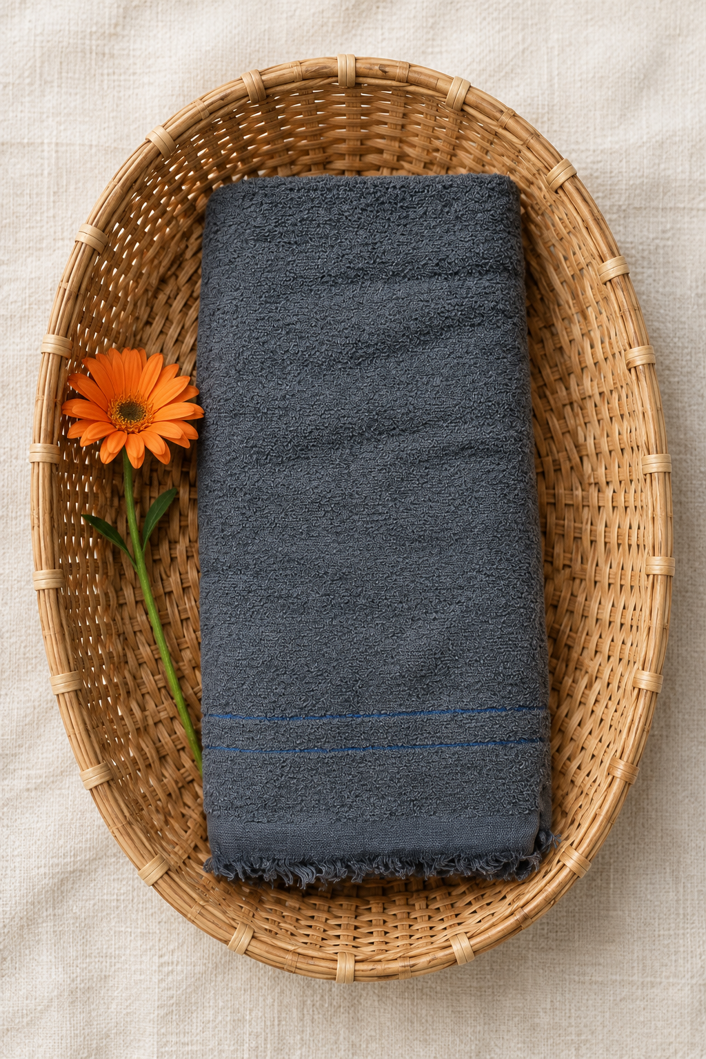 Bath towel(thorthu) 18*28 inches(charcoal)