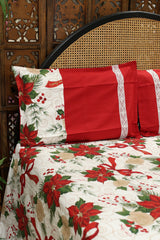 Queen Size Christmas Theme Bedsheet Set - Xmas Edition