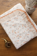 Bedsheets - Premium King soft cotton lace bedsheets majestic