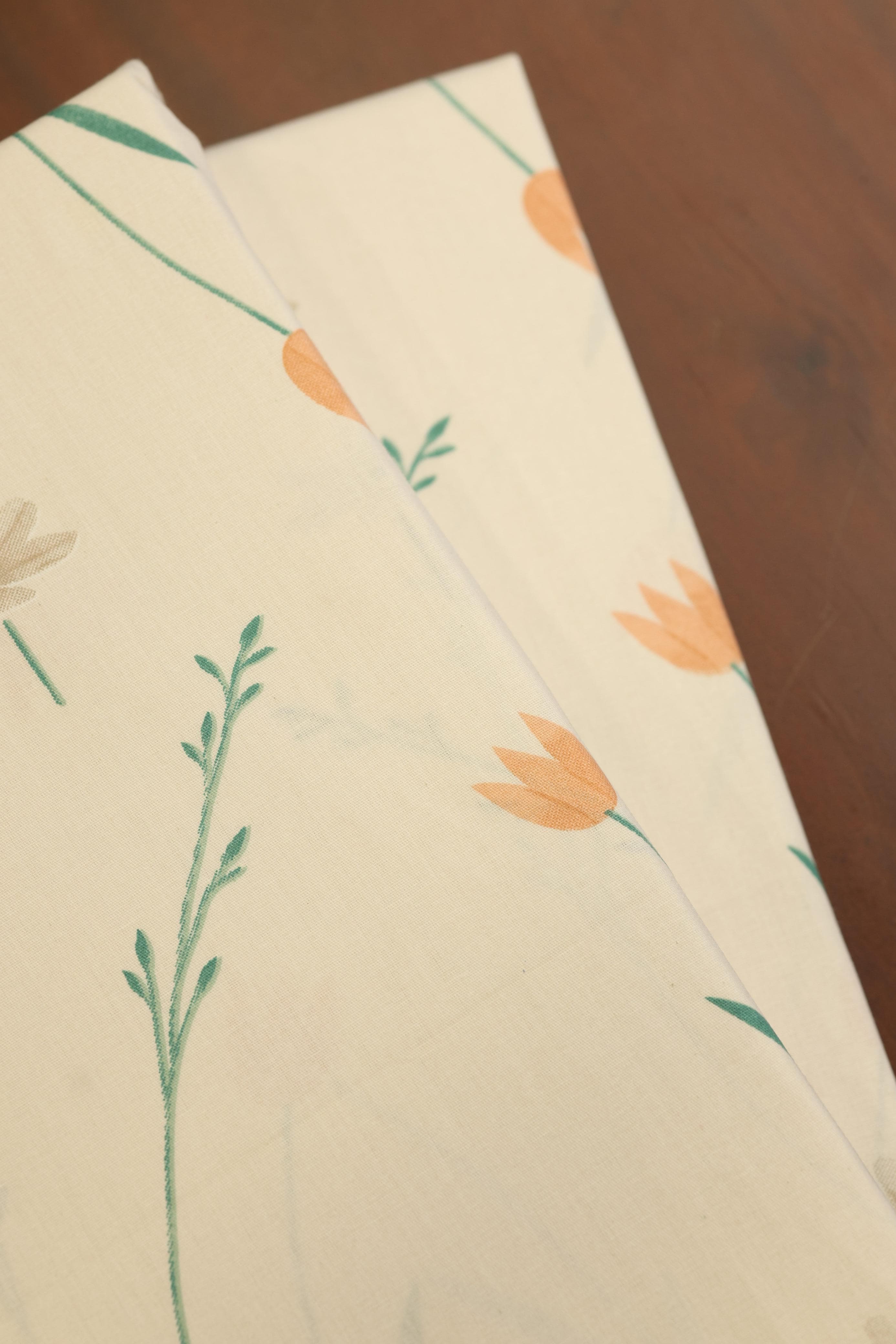 King soft cotton petal bedsheets
