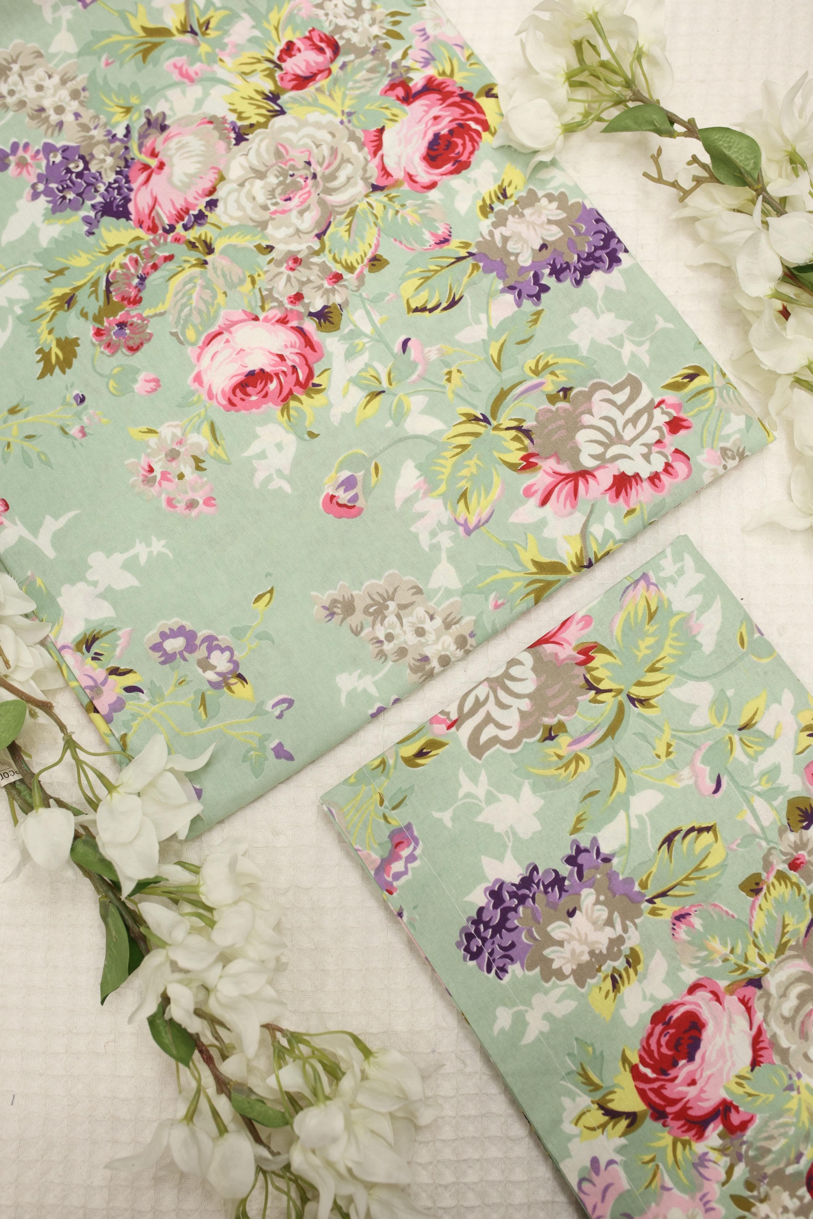 Bedsheets-Queen anokhi bedsheets (pastel exc.Q)